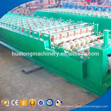 Factory direct sell roof sheet double layer rolling machine